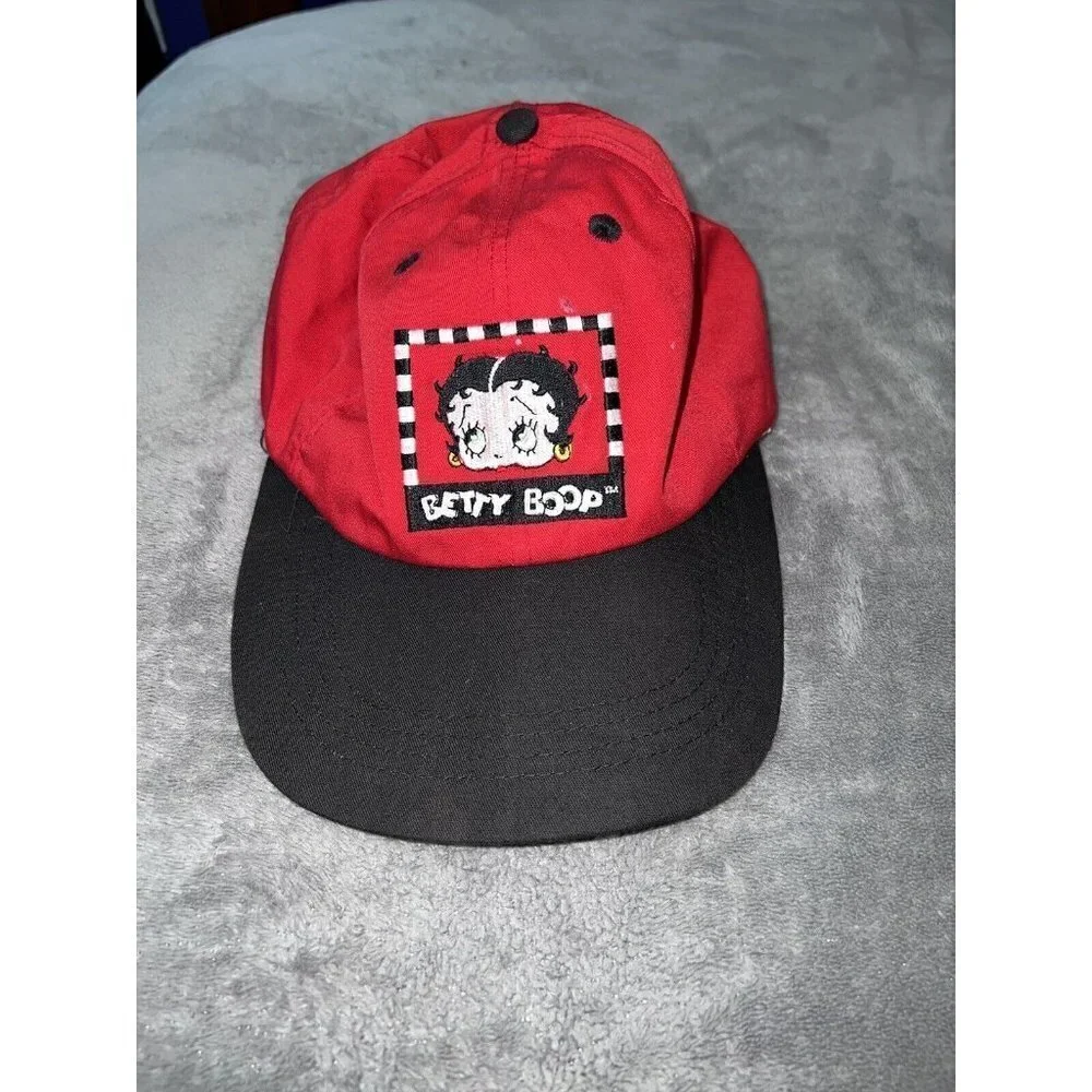 Vintage 1994 Accessory Networks BETTY BOOP Embroidered Snapback Baseball Hat